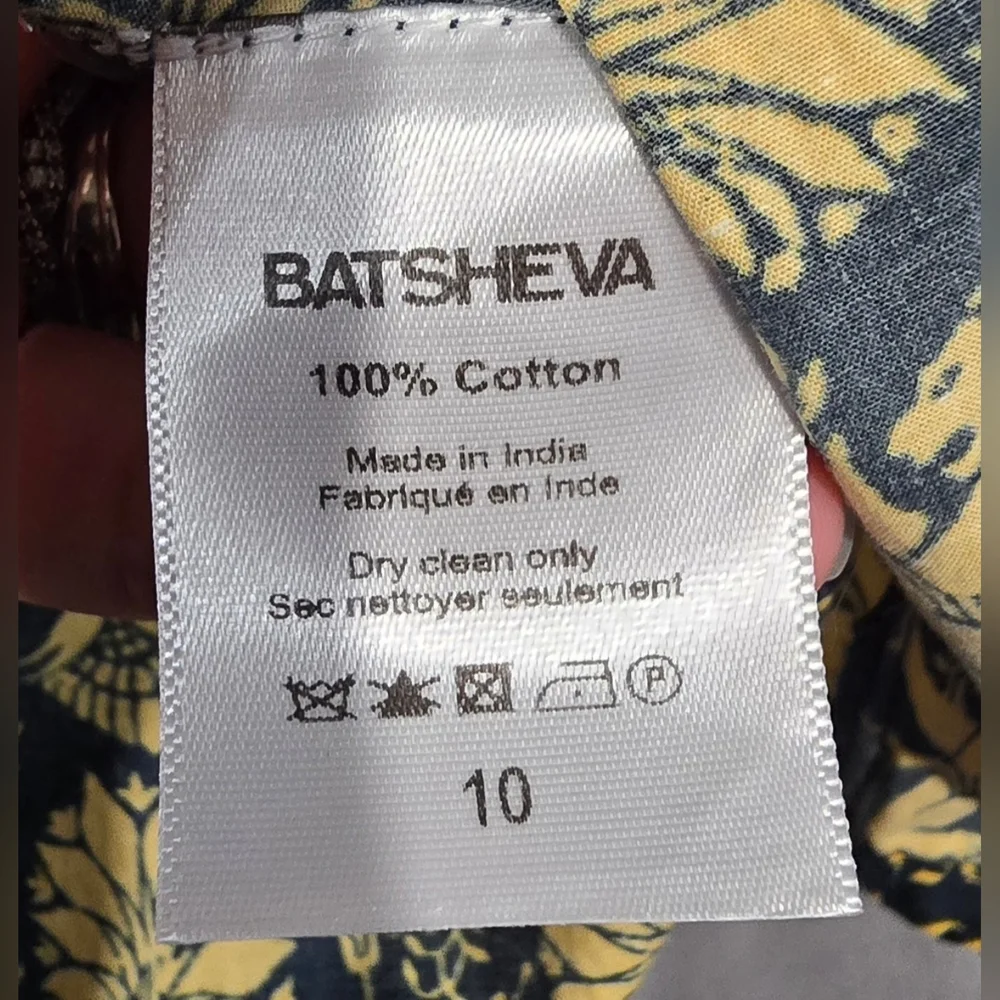 Batsheva X Laura Ashley Beaumaris Dress In Camelot Size 10 - Picture 5 of 8